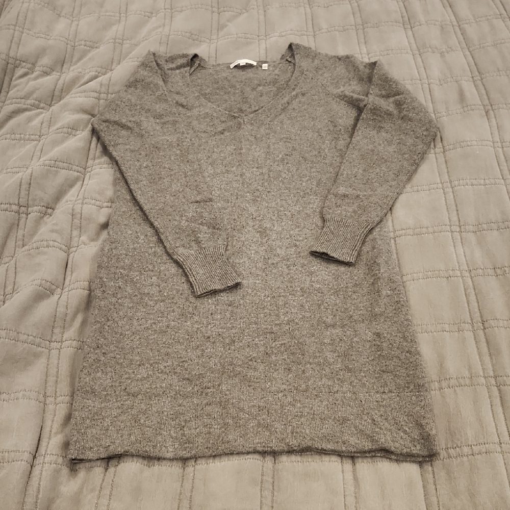 Soft Vince 100% Cashmere Gray Mini Sweater Dress Size S, Excellent Condition!